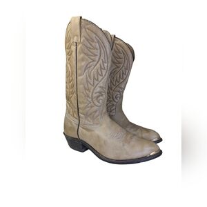 Vintage Leather Cowboy Boots Bull Rider Made in Canada | Men’s 8.5 | Women’s 10